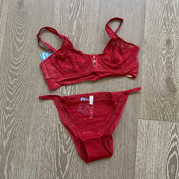 Free People Intimates & Sleepwear Free People Tameeka Red Bra And